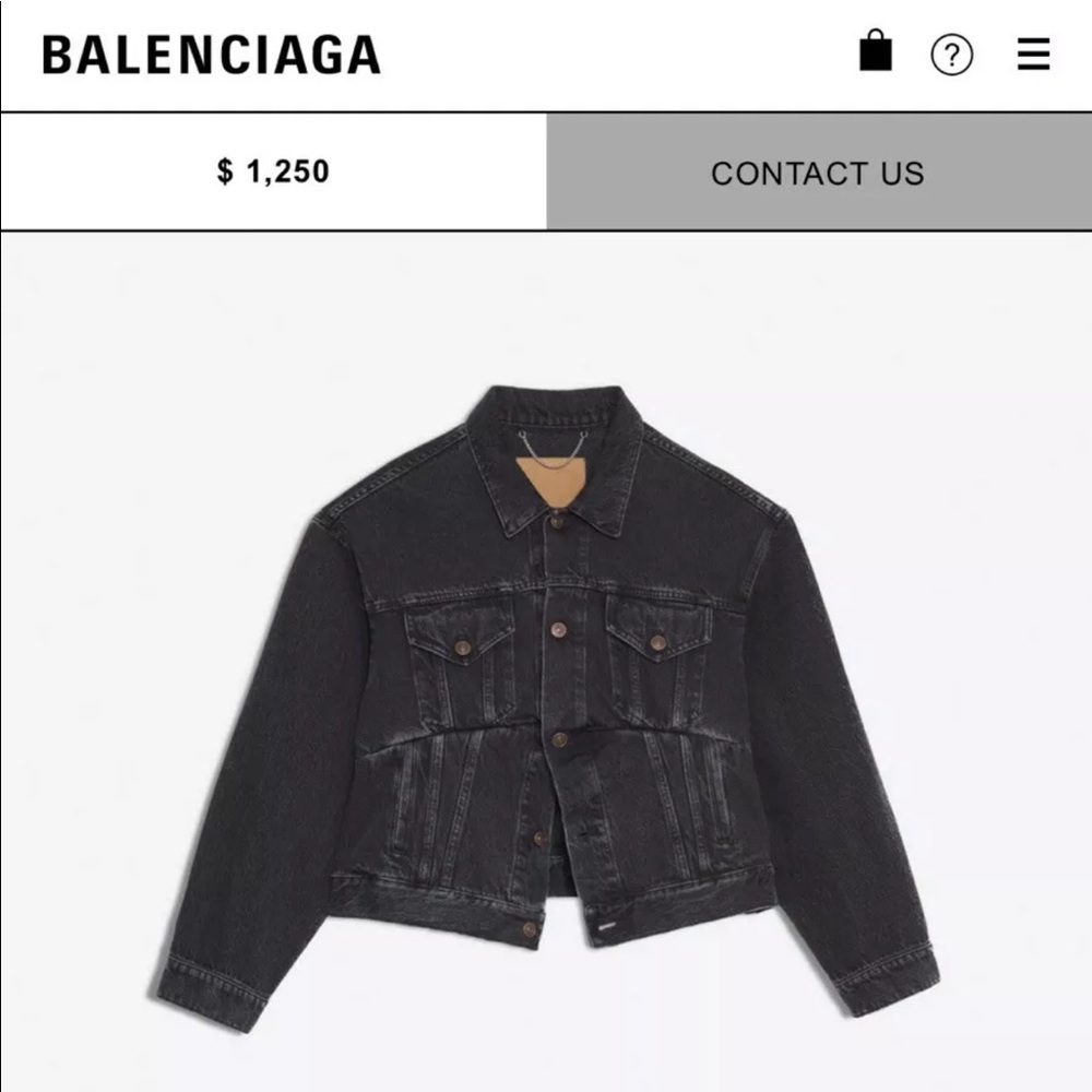 Balenciaga Swing Jean Jacket size 40
